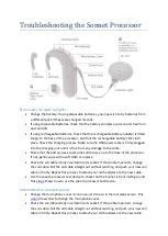 Предварительный просмотр 1 страницы MED-EL Sonnet Troubleshooting