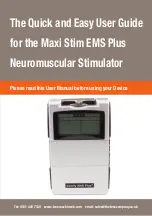 Preview for 1 page of Med-Fit Comfy EMS Plus Quick And Easy User Manual