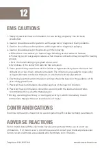 Preview for 12 page of Med-Fit Comfy EMS Plus Quick And Easy User Manual