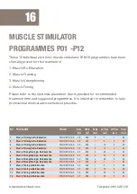 Preview for 16 page of Med-Fit Comfy EMS Plus Quick And Easy User Manual