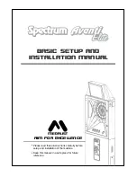 Medalist Spectrum Avanti Elite Setup And Installation Manual preview