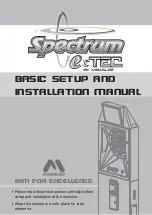 Medalist Spectrum E-Tec Setup And Installation Manual предпросмотр