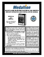 Medallion MBN10LA Owner'S Operation And Installation Manual предпросмотр