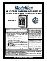 Предварительный просмотр 1 страницы Medallion MBN10TLA Owner'S Operation And Installation Manual