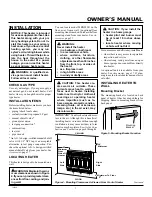 Предварительный просмотр 7 страницы Medallion MBN20LB Owner'S Operation And Installation Manual