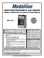 Medallion MBP10TLA Owner'S Operation And Installation Manual preview