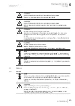 Предварительный просмотр 43 страницы MEDAP 5752 4856 Operating Instructions Manual