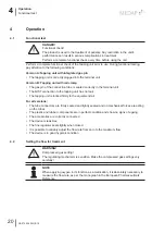 Предварительный просмотр 20 страницы MEDAP FINA AIR Operating Instructions Manual