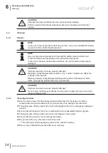 Предварительный просмотр 24 страницы MEDAP FINA AIR Operating Instructions Manual