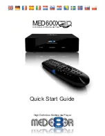 Предварительный просмотр 1 страницы Mede8er MED600X3D Quick Start Manual