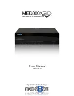 Preview for 1 page of Mede8er MED800X User Manual