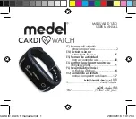 Medel Cardio Watch User Manual preview