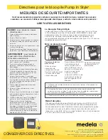 Предварительный просмотр 2 страницы Medela Pump In Style Battery Pack Instructions