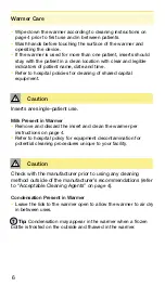 Preview for 8 page of Medela Waterless Milk Warmer Instructions For Use Manual