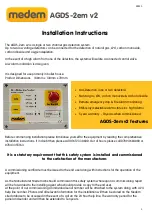 Preview for 1 page of Medem AGDS-2em v2 Installation Instructions Manual