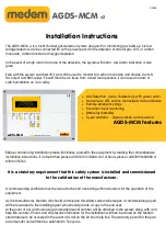 Medem AGDS-MCM v2 Installation Instructions Manual preview