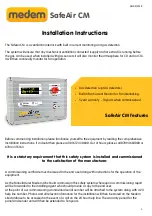 Medem SafeAir CM Installation Instructions Manual preview