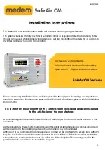 Preview for 1 page of Medem SafeAir CM Installation Instructions Manual