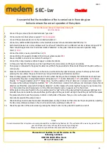 Preview for 13 page of Medem SEC-Lw Installation Instructions Manual