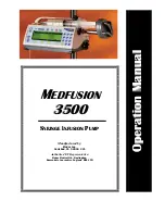 Preview for 1 page of Medex MEDFUSION 3500 Operation Manual