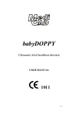 Preview for 1 page of Medi CAD babyDOPPY User Manual