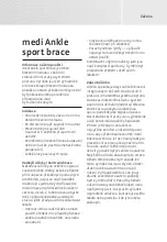 Preview for 25 page of medi Ankle sport brace Instructions For Use Manual