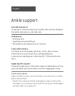 Preview for 4 page of medi Ankle support Instructions For Use Manual