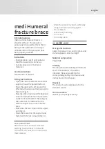 Предварительный просмотр 3 страницы medi Humeral fracture brace Manual