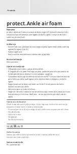 Preview for 22 page of medi protect.Ankle air foam Instructions For Use Manual