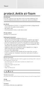 Preview for 32 page of medi protect.Ankle air foam Instructions For Use Manual