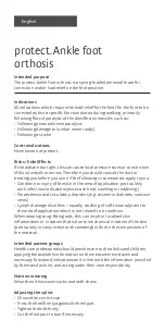 Preview for 4 page of medi protect.Ankle foot orthosis Instructions For Use Manual