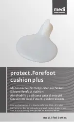 medi protect.Forefoot cushion plus Instructions For Use Manual preview