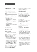 Предварительный просмотр 4 страницы medi SAS 45 Instructions Manual