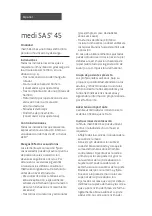 Предварительный просмотр 8 страницы medi SAS 45 Instructions Manual