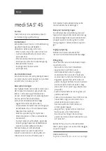 Предварительный просмотр 14 страницы medi SAS 45 Instructions Manual