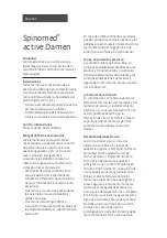 Preview for 8 page of medi Spinomed active Damen Manual