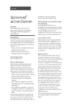 Preview for 16 page of medi Spinomed active Damen Manual