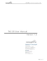 Предварительный просмотр 22 страницы Media Pointe TAC-CR User Manual