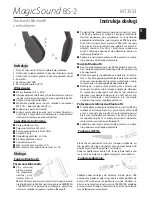 Предварительный просмотр 2 страницы media-tech MagicSound BS-2 MT3553 Instruction Manual