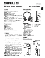 Предварительный просмотр 1 страницы media-tech SIRIUS MT3525 Instruction Manual