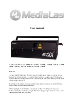 Preview for 1 page of MediaLas AttaXX 10 RGB User Manual