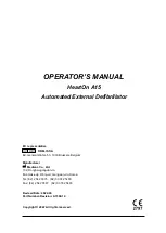 Предварительный просмотр 1 страницы Mediana HeartOn A15 Operator'S Manual