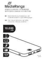 Предварительный просмотр 1 страницы MediaRange MR749 User Manual, Operating- And Safety Instructions, Warranty Conditions