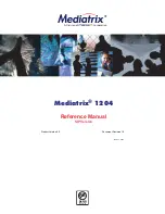 Medias Mediatrix 1204 Reference Manual preview