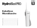 MediaShop HydroBlast Pro Manual preview