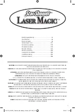 Предварительный просмотр 1 страницы MediaShop Star Shower Laser Magic User Manual