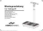 MediaShop VibroShaper Assembly Instructions Manual предпросмотр