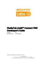 Mediatek Labs LinkIt Connect 7681 Developer'S Manual preview