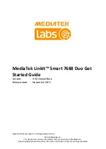 MEDIATEK LinkIt Smart 7688 Duo Get Started Manual preview