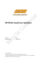 MEDIATEK MT7921K Install & User'S Manual предпросмотр